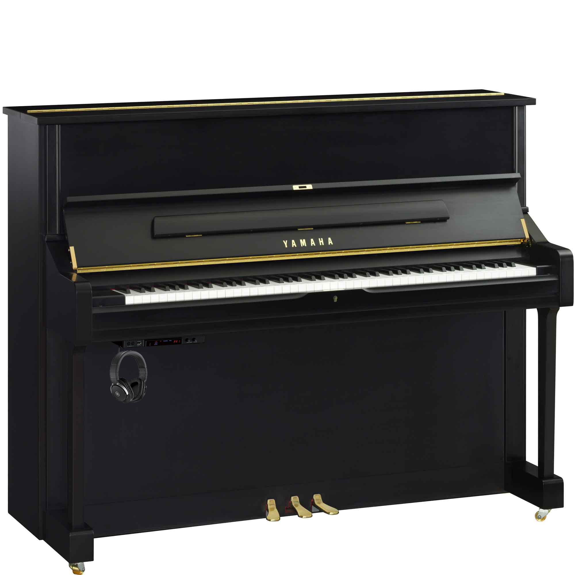 Silent Klavier Yamaha U1 SH3 PE Schwarz Hochglanz