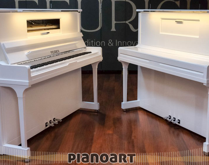 Feurich Klavier Vienna 123 in Weiß made in Austria