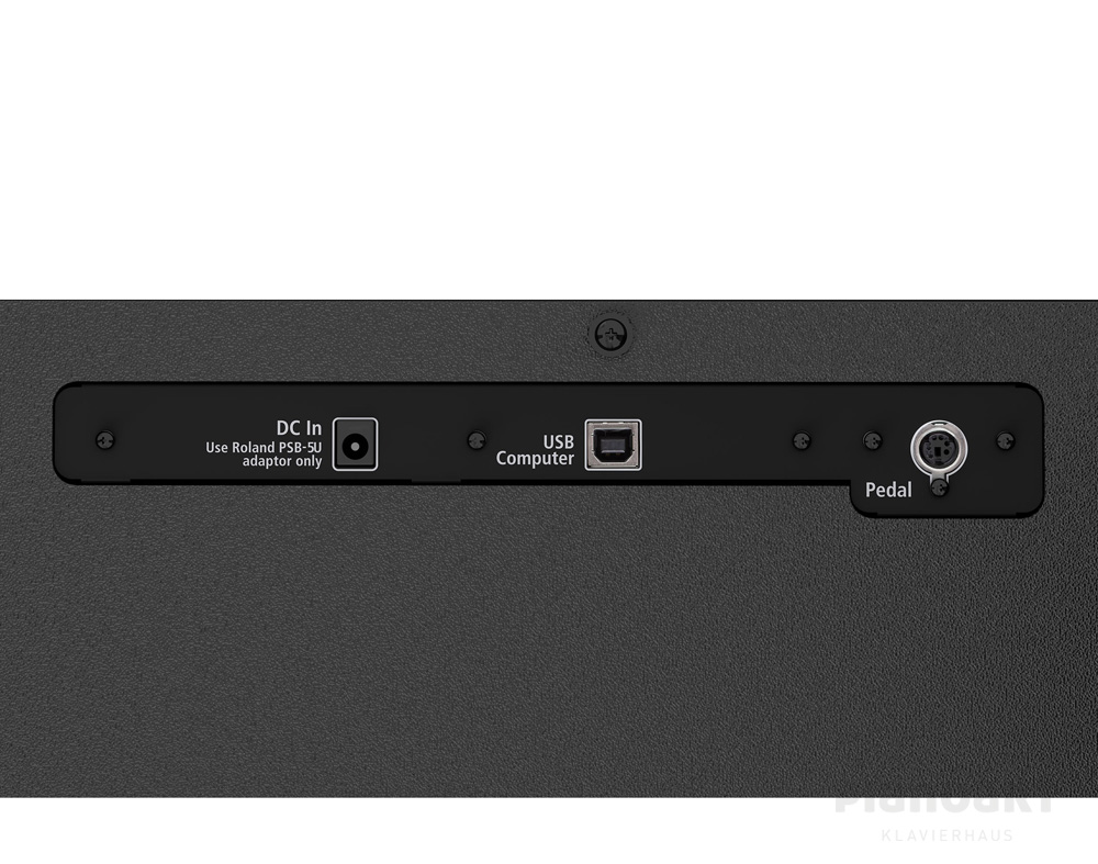 Roland Digital-Piano F-107 BK Seiten Detail