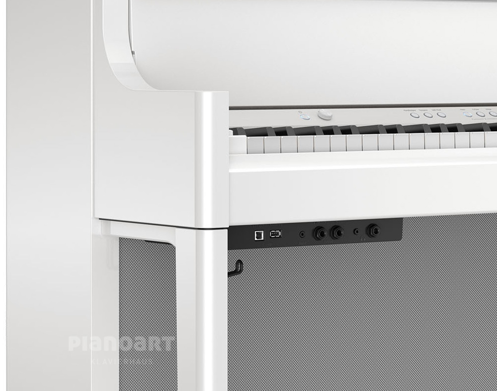 E-Piano Roland LX-708 PW Ansicht Anschlüsse