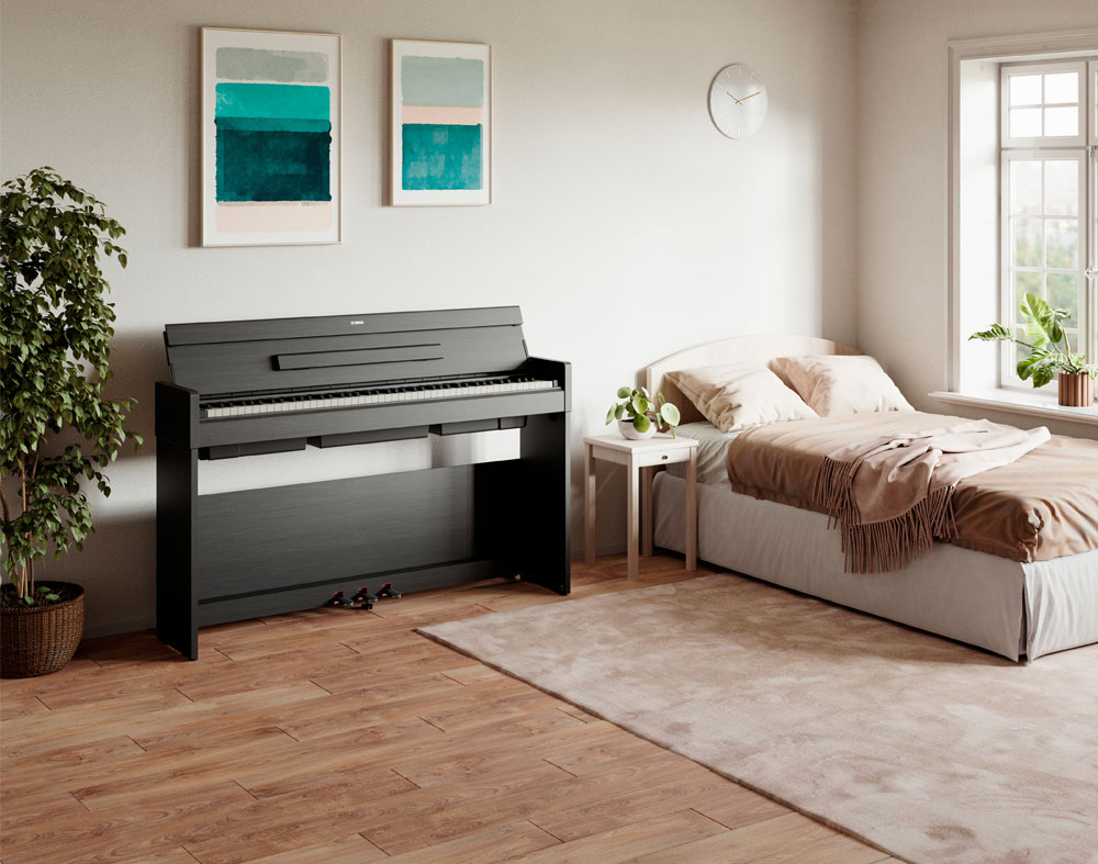 Yamaha-Arius-YDP-S35-Schwarz-E-Piano-Wohnzimmer01