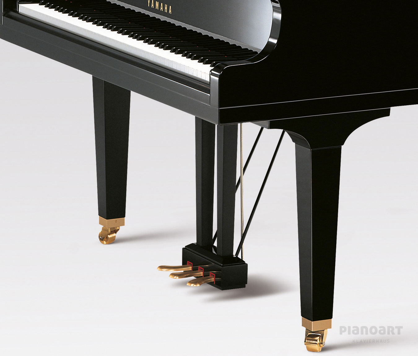 Pedale des Yamaha GB1 Flügels in Schwarz
