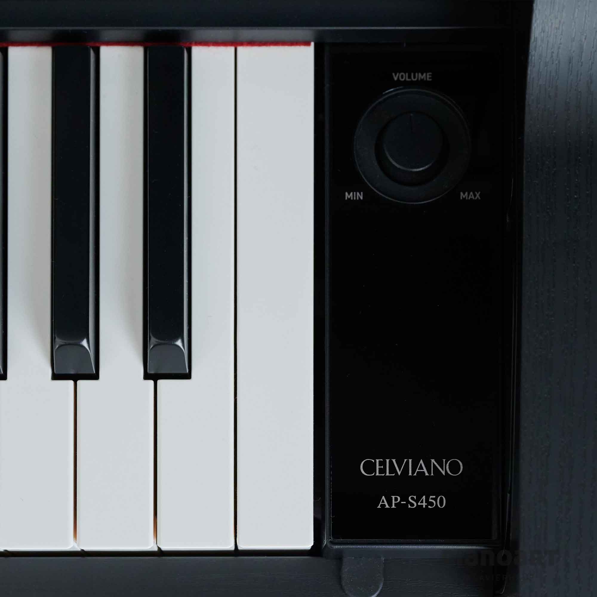 Digitalpiano Casio Celviano AP S-450 BK Lautstaerke Regler