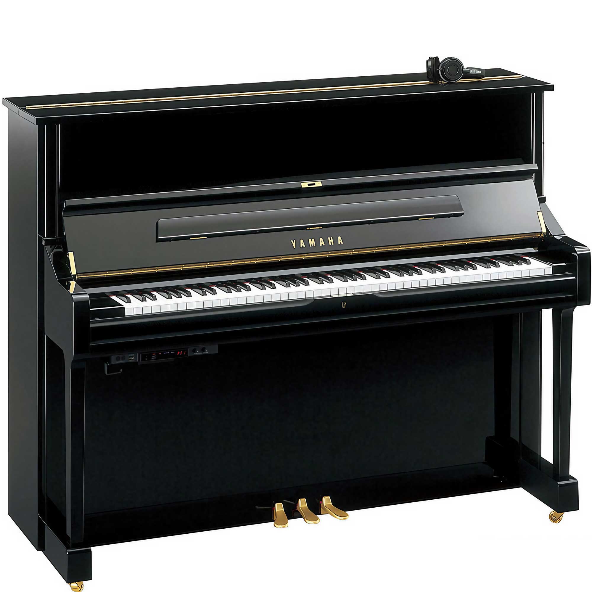 Trans Acoustic Piano Yamaha U1 TA3 in Schwarz