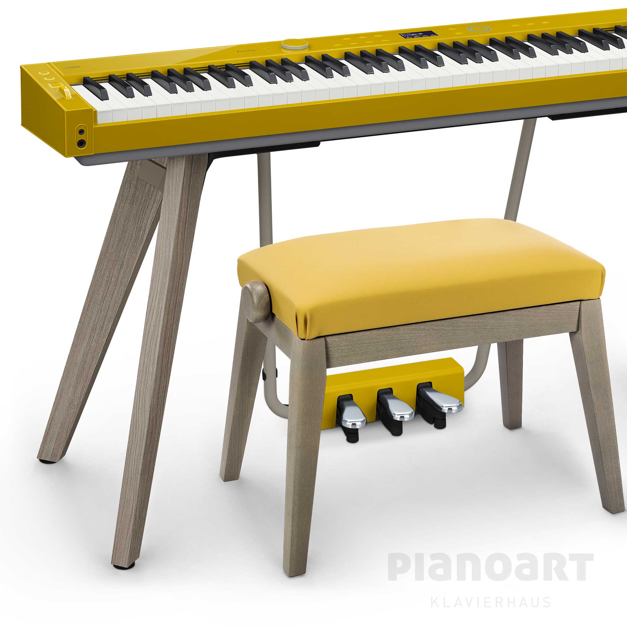 Digitalpiano Casio Privia PX-S7000 Set mit Bank in gelb Harmonius Mustard
