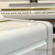 Schöne Lackierung in Weiß des gebrauchten Klaviers Yamaha U1