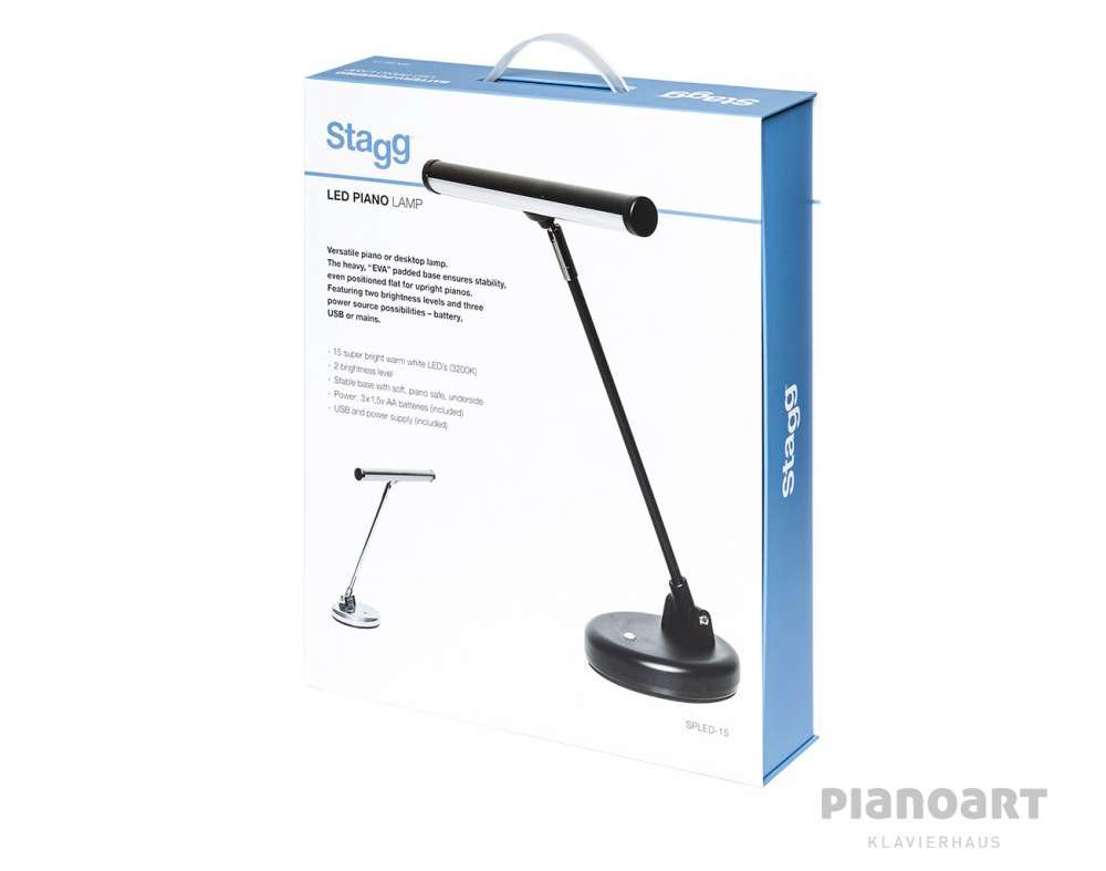 Stagg Spled 15-2 LED Lampe in Schwarz Verpackung