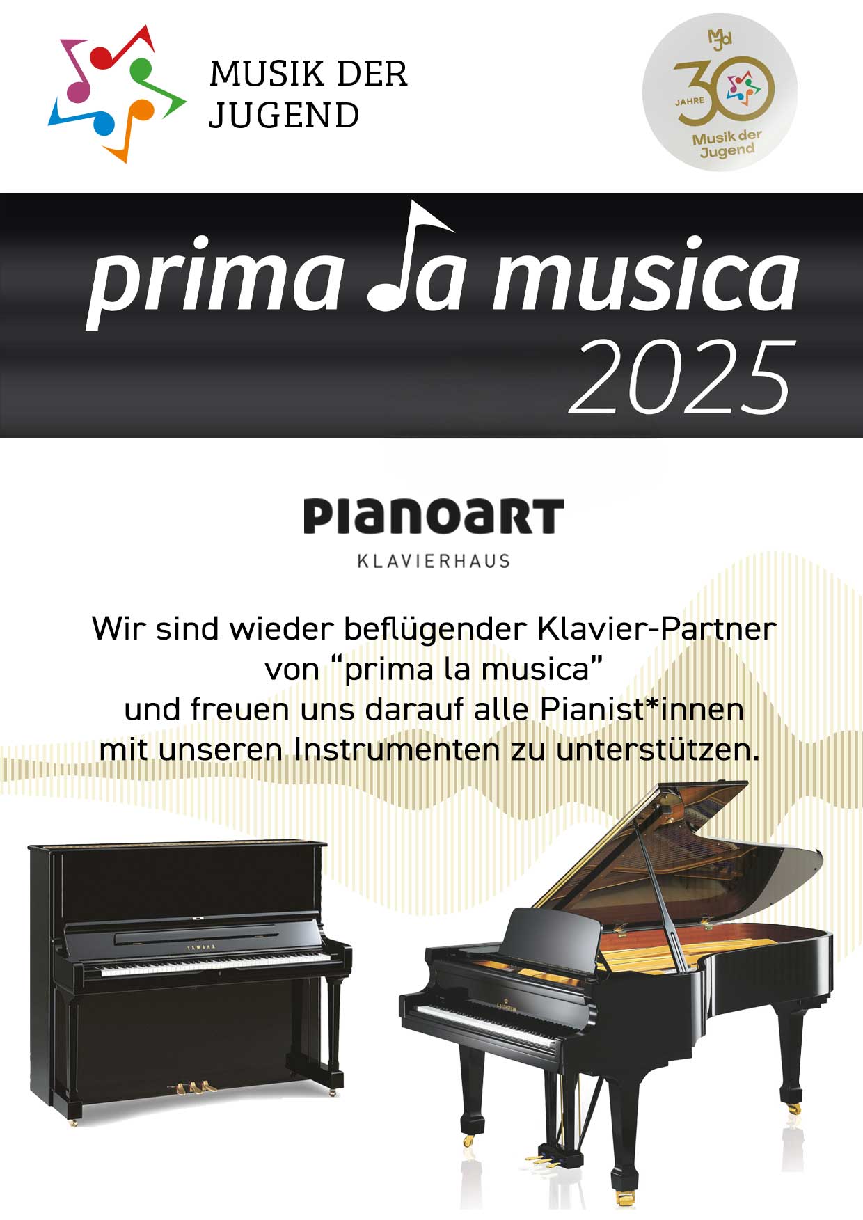 Pianoart ist Partner von Prima la Musica 2025