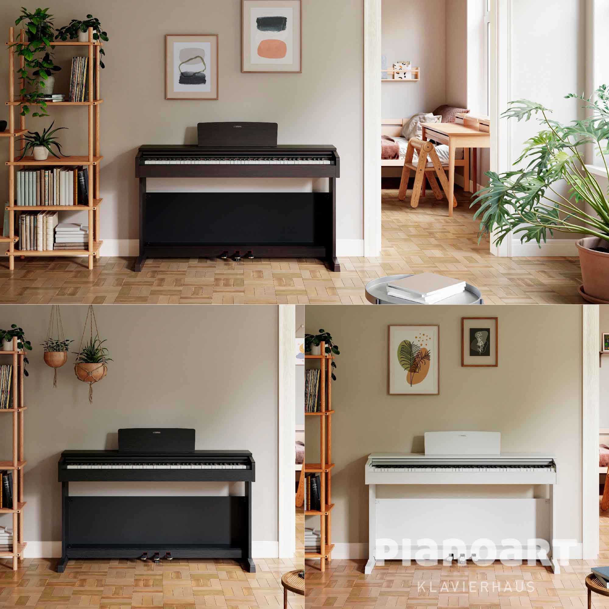Yamaha YDP-145 in drei Farben