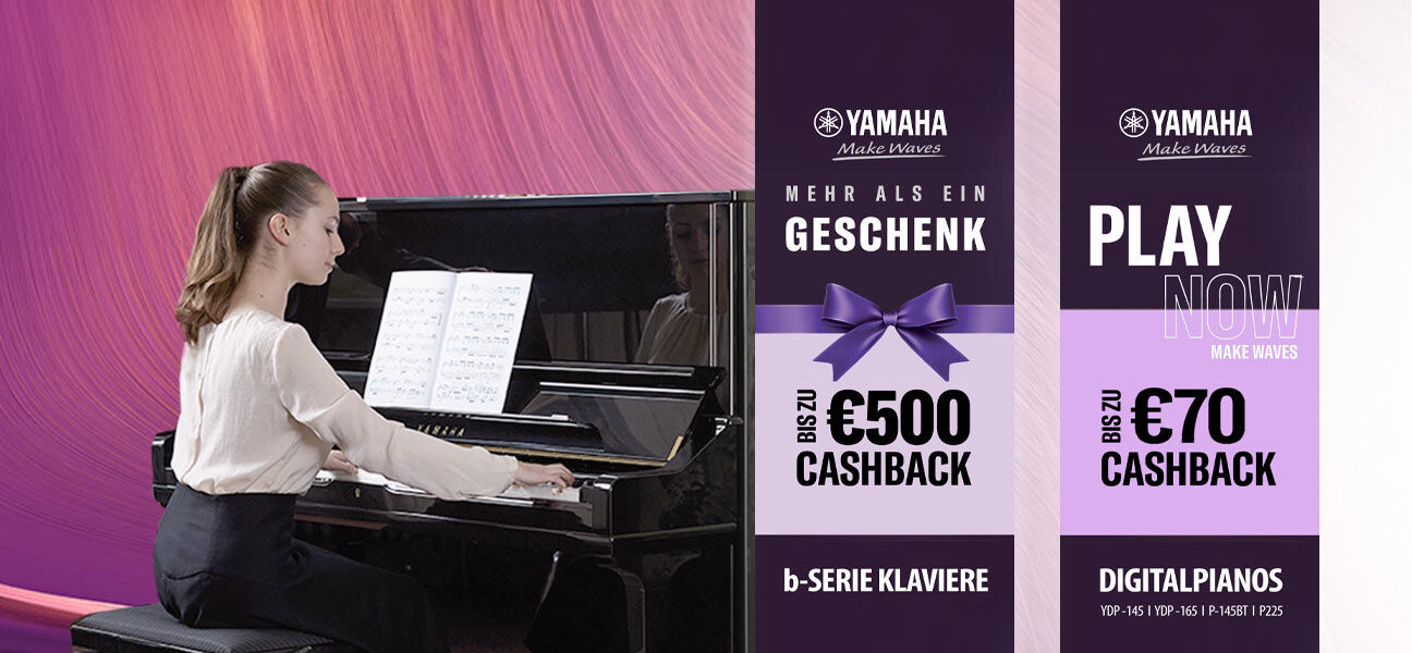 Yamaha Cashback Aktion Pianos